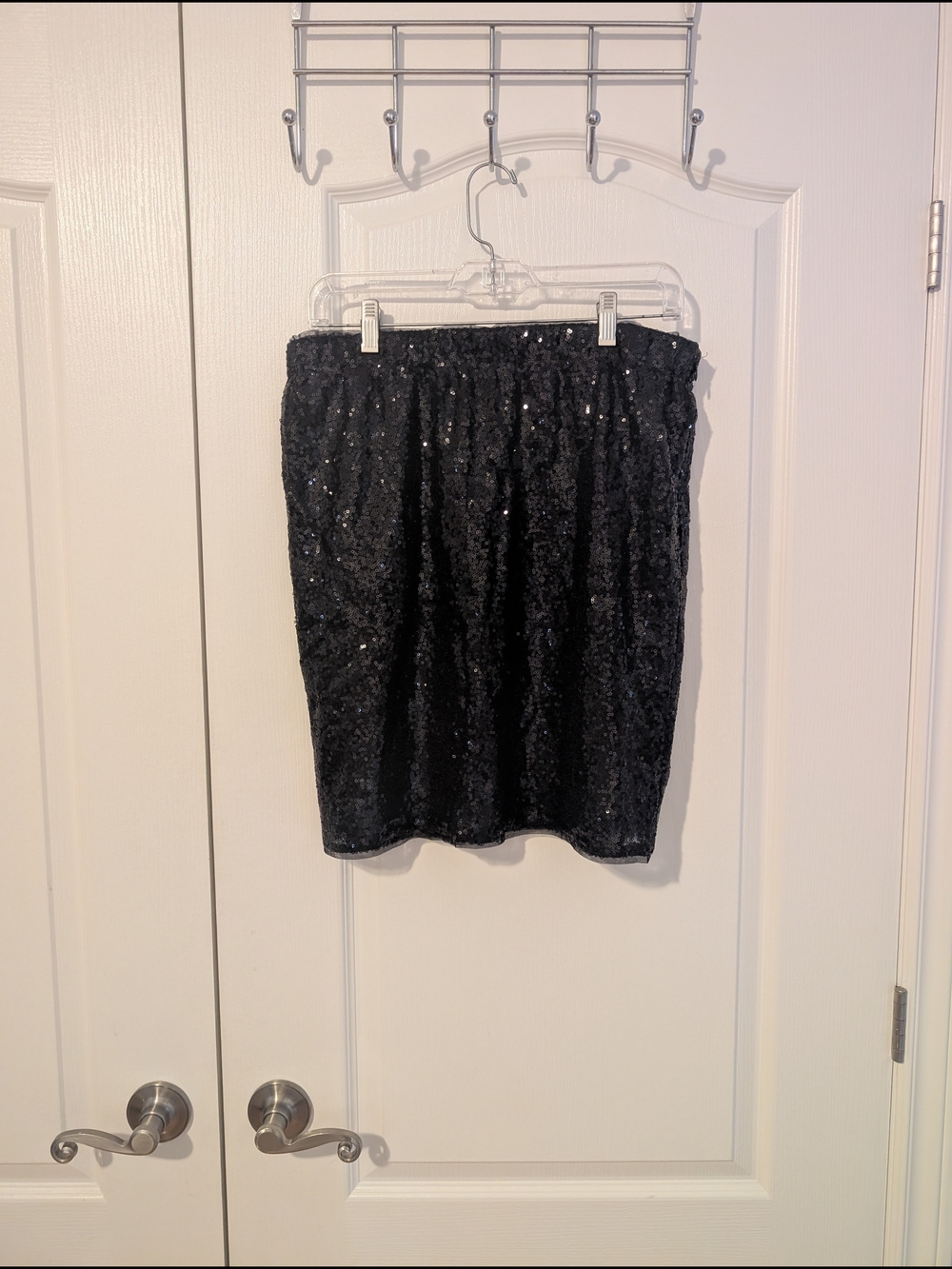 Black Sequin Skirt